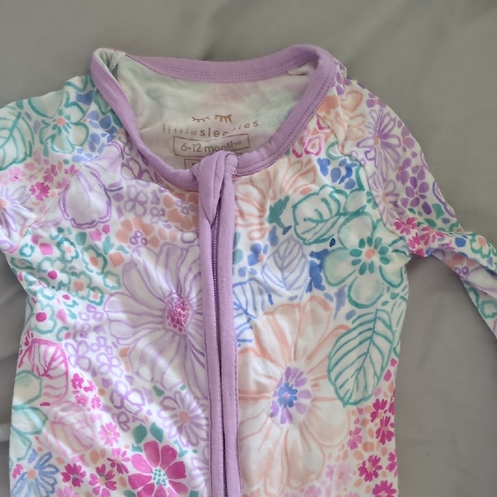 Little Sleepies Blooms Zippy 6-12 Mo